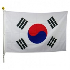 응원용품 태극기, 대형 태극기 90X135