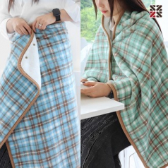 파스텔버튼 극세사담요