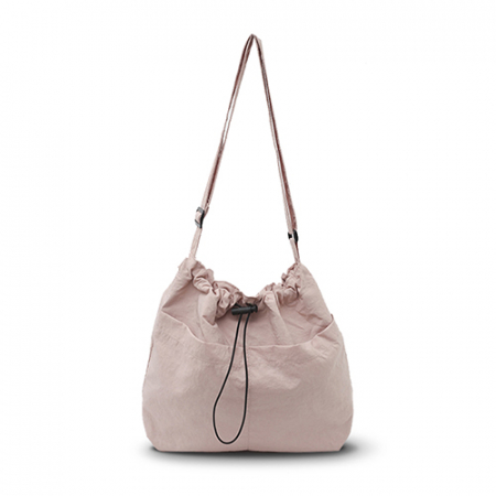 룩앳걸 가벼운 나일론 드로스트링 숄더 크로스백 #7