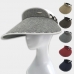 작은이미지: 남자 여자 넓은 챙 체크포인 썬캡 모자 #2