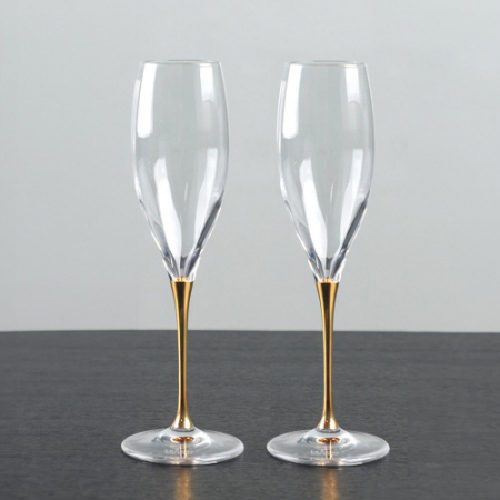 [라헨느] 리얼 골드브릿지 샴페인 와인잔 2p #2