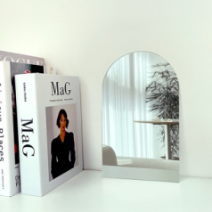 깨지지않는 붙이는 아크릴 디자인거울 - 현관문/화장대/욕실/책상 등