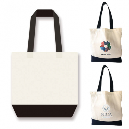 밑면 배색 고급형 판촉 숄더형 에코백 가방 #2