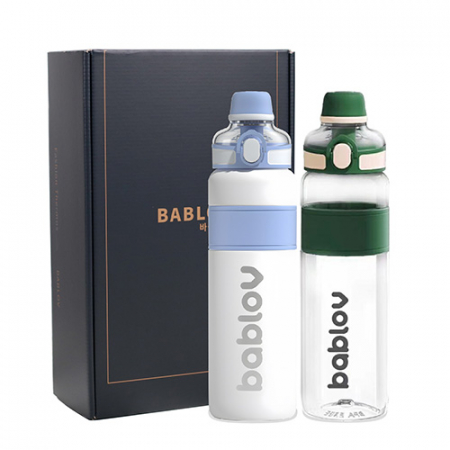 바블로브 파스텔 보온보냉 대용량 스포츠보틀 스텐텀블러 2종세트 TB2000 2P #4