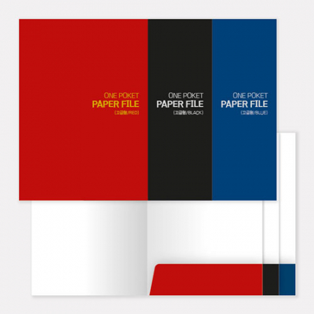 원포켓 종이화일 (고급형/포켓 60mm/박인쇄) // 기성 #3