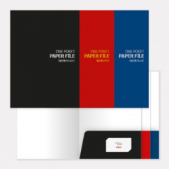 원포켓 종이화일 (일반형/포켓 100mm/박인쇄) // 기성