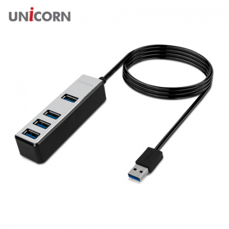 유니콘 4포트 무전원 USB3.1 허브 1.8M 케이블 LH-4500A #2