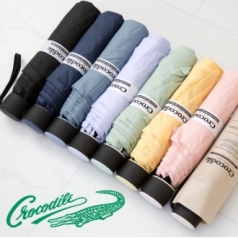 크로커다일 3단 수동 레터링 우산