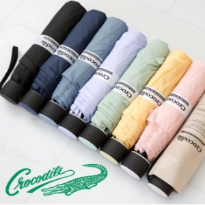 크로커다일 3단 수동 레터링 우산