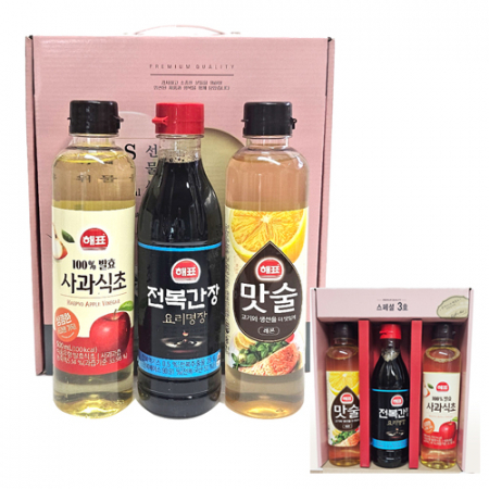 [해표스페셜 3호-3종]간장/식초/맛술/선물세트 #2