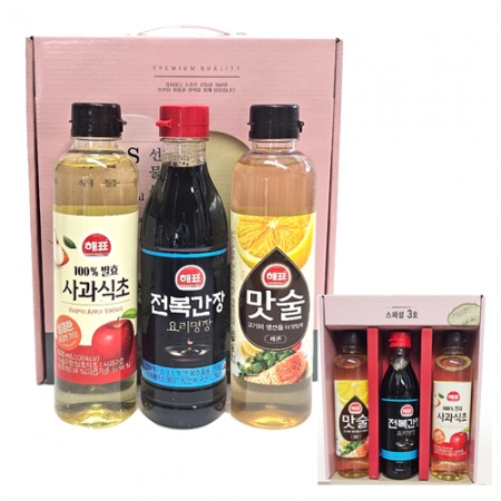해표스페셜 3호-3종 해표 전복 간장 + 해표 사과 식초 + 해표 맛술 #2