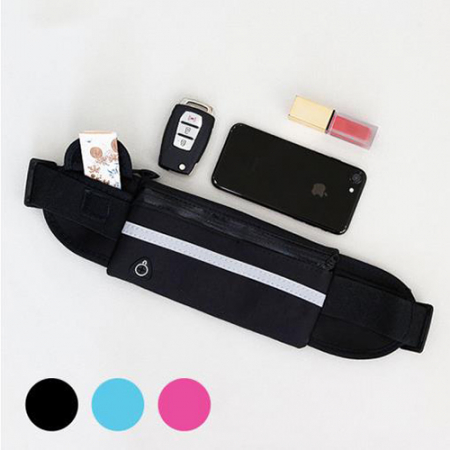 슬림 네오프렌 방수힙색, 여행용허리가방 스포츠가방 힙색 #2