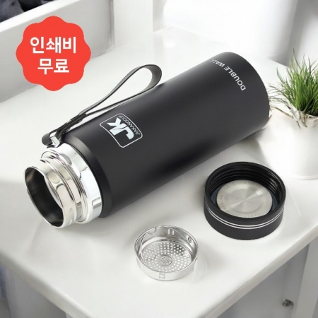 뉴워터 심플 이중스텐 보온병(750ml) (블랙) #2