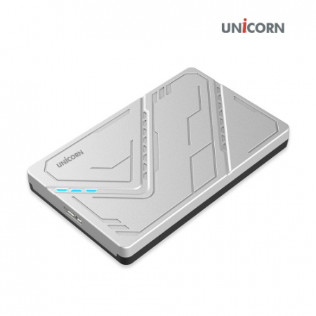 유니콘 USB3.1 케이블 포함 2.5인치 외장하드 케이스 원터치 슬라이드 조립 HDD-300V #4
