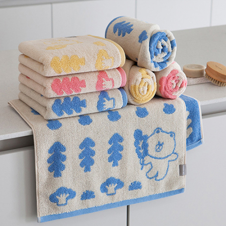 라인프렌즈 포레스트 선염 캐릭터 세면타올 1p 케이스포함 #2