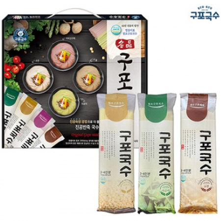 M23 구포국수310g 3개(소면+시금치+콩) 구포국수 3종선물세트 #2