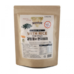 우리쌀라이스칩 검정콩과 현미보리 1봉 60g