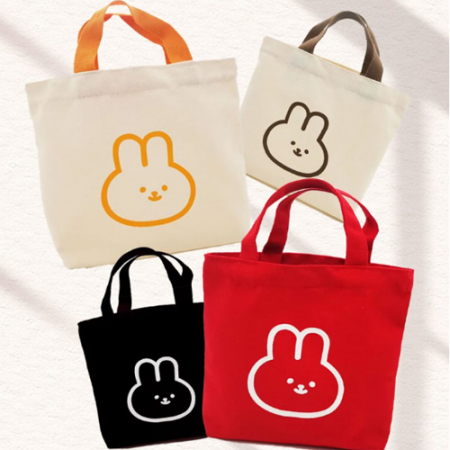 샤/ 깜찍 레빗 미니 에코백 투톤 토트백 캔버스백 #2