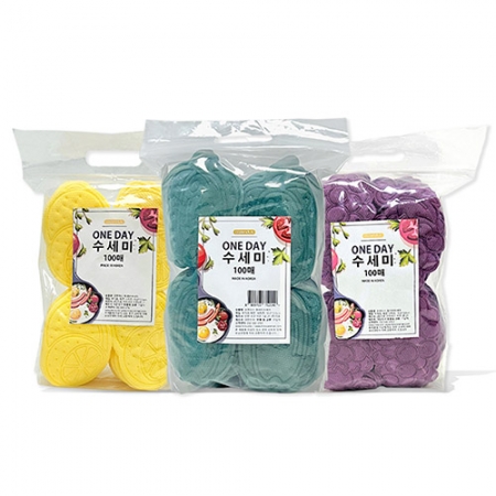 캠핑 단순 귀여운 수세미 100매입 #2