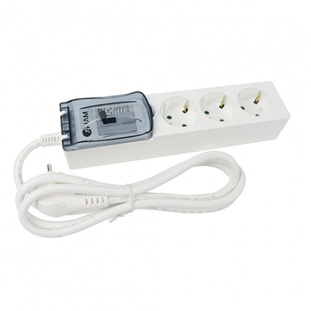 아남 고용량 4000W 배선차단기 3구 멀티탭 1.5m 국산 과부하차단기 #2