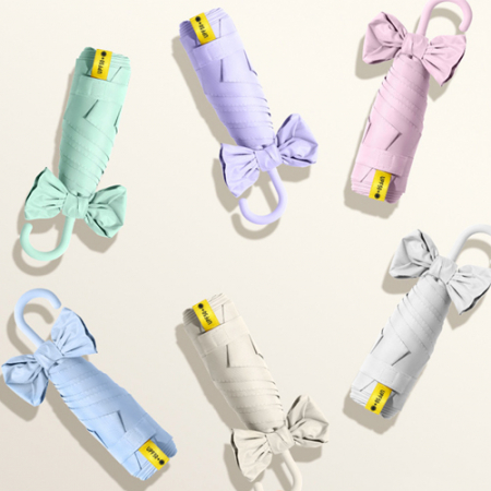 5단 파스텔 곡자 양우산-리본리에 #3