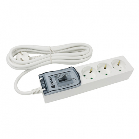 아남 고용량 4000W 배선차단기 3구 멀티탭 4.5m 국산 과부하차단기 #2