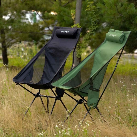 아이리버 캠핑의자 릴렉스체어 접이식 휴대용 백패킹 경량체어 에코 감성 IE-CP02 #3