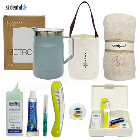 와우30호 선물세트 락앤락 메트로머그 텀블러 송월타올 띠지 치아구급함 칫솔치약(쇼핑백) #4