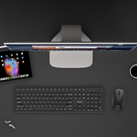 필립스 저소음 무선 키보드 마우스 세트 SPT6318 #2