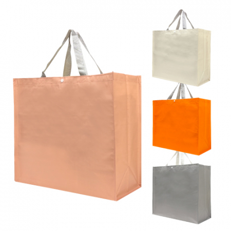 고품질 대형 타포린 가방 5종, 그레이, 베이지, 핑크, 오렌지, 투명 시장가방, 마트가방, 장바구니 #4