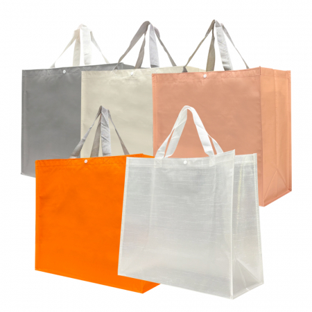 고품질 대형 타포린 가방 5종, 그레이, 베이지, 핑크, 오렌지, 투명 시장가방, 마트가방, 장바구니 #2