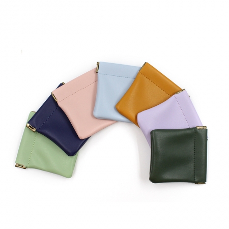 컬러풀 미니 가죽 파우치 #2
