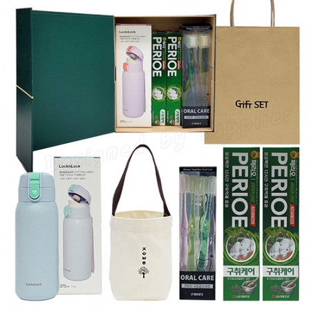 와우38호 선물세트 락앤락 코튼캔디 텀블러 오릴케어 크리스탈캡 치약 100g // 쇼핑백 #4