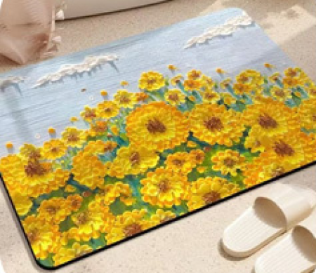행운 해바라기 규조토 발매트 벗꽃 발매트 구름발매트 #2