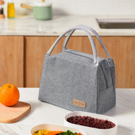 휴대용보온 보냉 도시락 가방 멜란지 런치백 #4