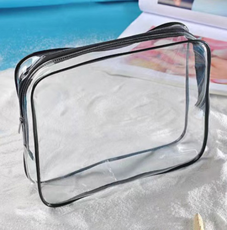 Y리빙 블랙 프레임 투명 파우치, 방수 투명 파우치 화장품파우치 다용도가방 #2