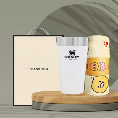 시즈넬 선물세트 스탠리 비어파인트473ml + 카카오 무릎담요 #2