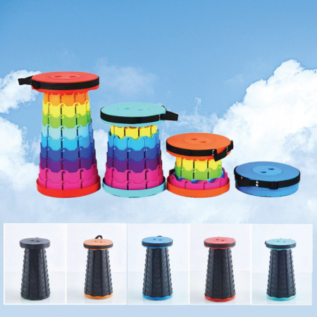 M033 아코디언 원형 접이식 자바라 폴딩 놀이동산 간이 의자 인쇄 주문제작 답례품 #3