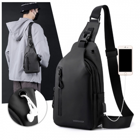 B060 스포티 캐주얼 크로스백,  슬링백 소량 인쇄 크로스백 제작 판촉 #3