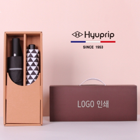 프리미엄 우양산세트-협립 3단 60 거꾸로 완전자동우산 + 3단 초미니 암막 스타앵글 수동 양우산 #2