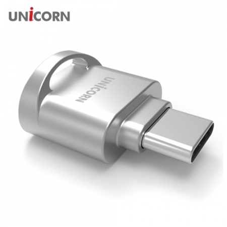 유니콘 CTF-100R C타입 OTG TF 카드리더기, 마이크로SD 미니메탈 블랙박스 리더기 #4