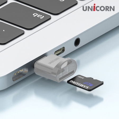 유니콘 CTF-100R C타입 OTG TF 카드리더기, 마이크로SD 미니메탈 블랙박스 리더기 #8