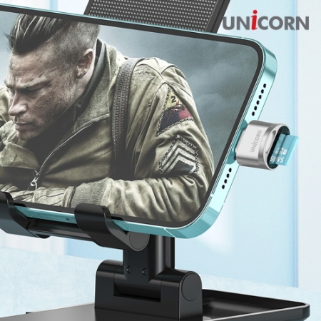 유니콘 CTF-100R C타입 OTG TF 카드리더기, 마이크로SD 미니메탈 블랙박스 리더기 #9