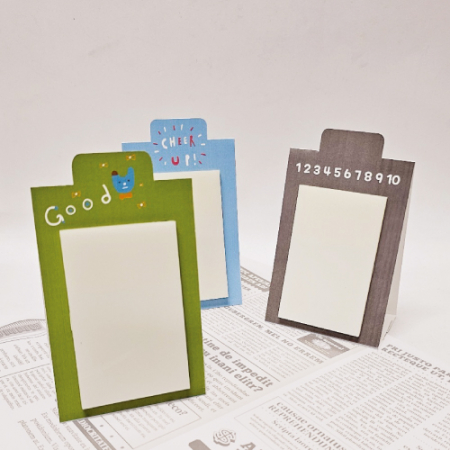 흰색 투명 점착메모지 50*75 , 스텐드형 #2