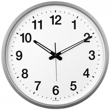 400mm 실버 벽시계 // 무소음 #3