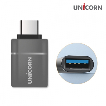 유니콘 USB 3.1 A to C타입 OTG 변환젠더 휴대용 미니컨버터 5G초고속 CT-100A #2