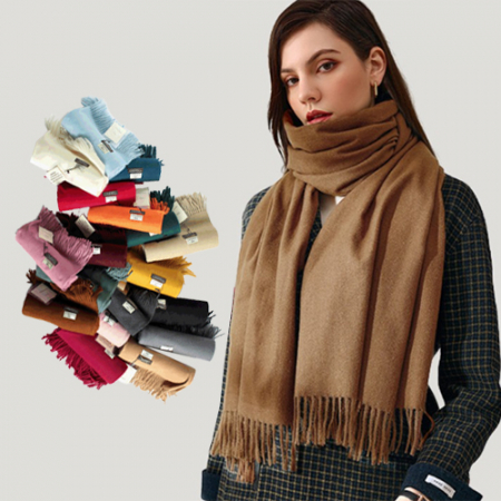 모던 데일리 캐시미어 목도리 / 머플러 넥워머 부드러운 고급 겨울 방한목도리, 남녀공용 #2