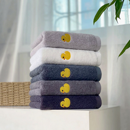 러버덕 폭신 고중량 세면타올 1매 40×85㎝ #3