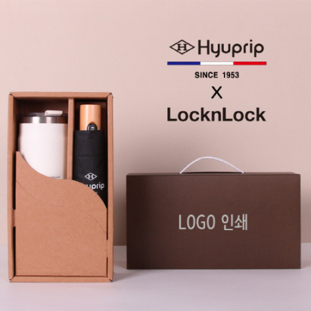 협립 3단 마시멜로 완전자동 우산 + 락앤락 메트로 머그 텀블러 1P 세트 #2