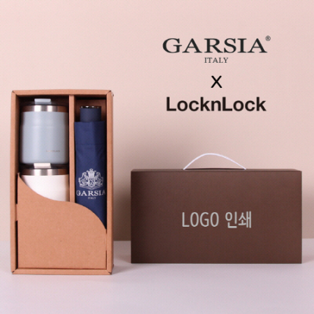 가르시아 3단 심플 수동우산 + 락앤락 메트로 머그 텀블러 2P 세트 #2
